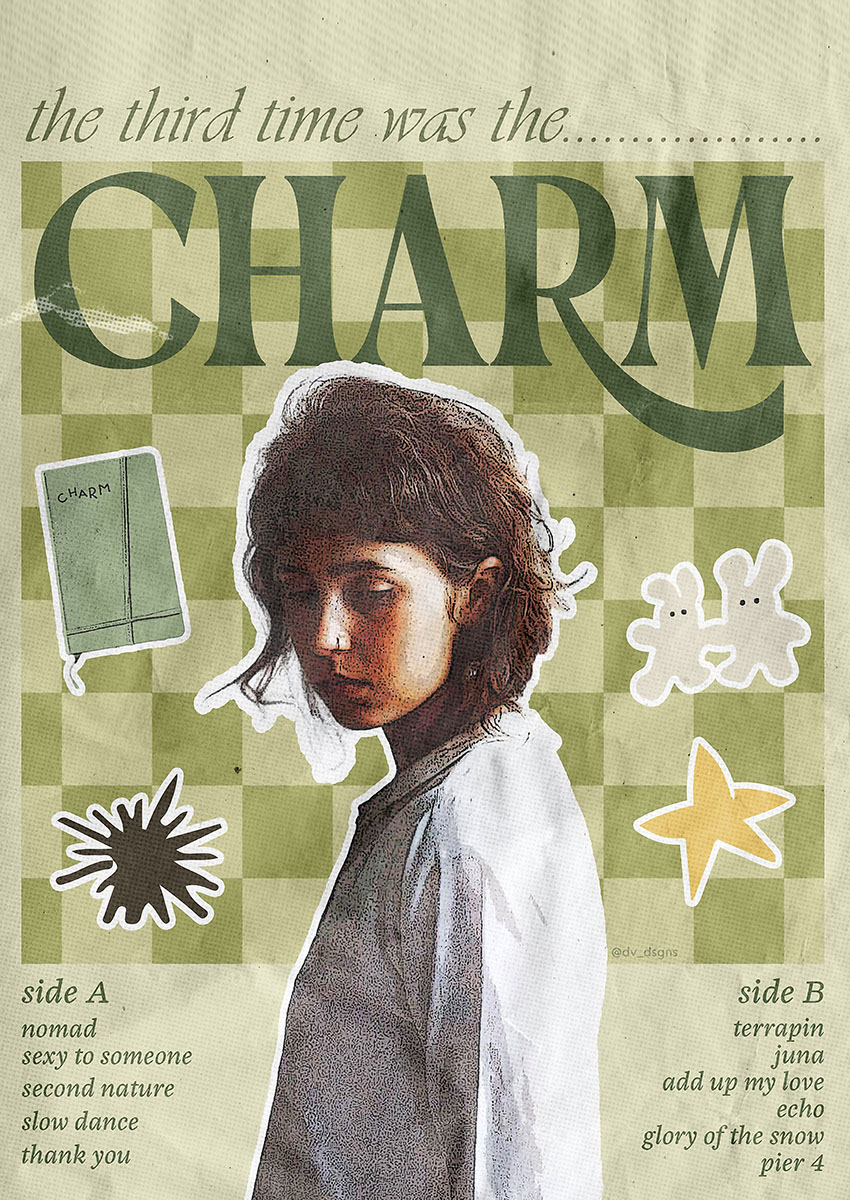 Clairo Charm Album Style Artwork Canvas Print & Poster Wall Art - AI PRINT LAB